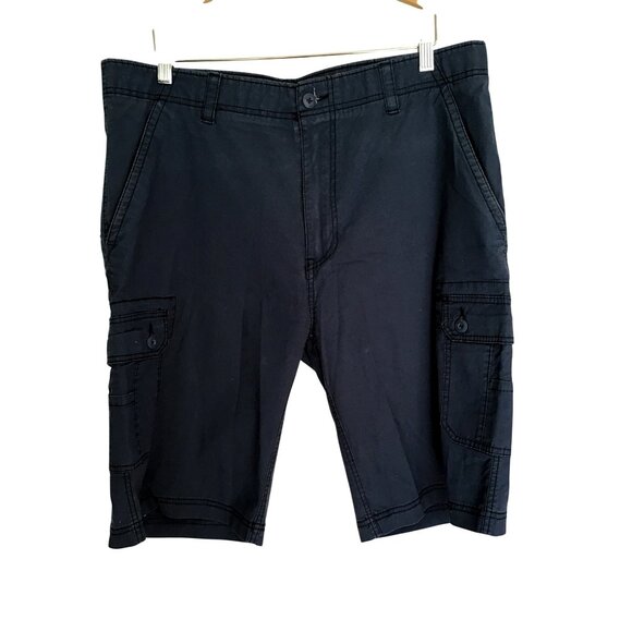 WEAR FIRST-MENS BLUE HIKING CARGO SHORTS LIGHT WEIGHT QUICK DRY 97%COTTON SIZE38 - Picture 1 of 5